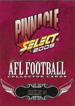 2009 Select AFL Pinnacle #1 Checklist #1 Front